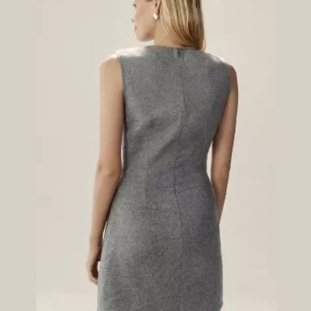 Anthropologie Gray Bedazzled Dress - Picture 2 of 6